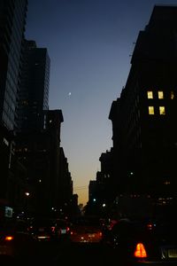 Illuminated city at night