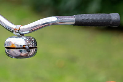 Close-up of bicycle wheel