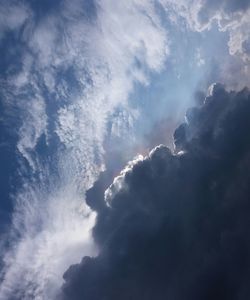 Low angle view of clouds in sky