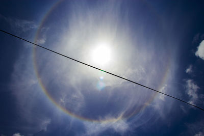 Low angle view of cloudy sky