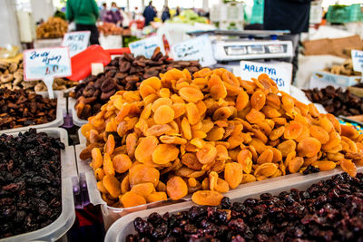 Close-up of food for sale at market stall