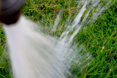 Close-up of waterfall