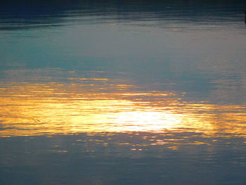 Reflection of sky in water