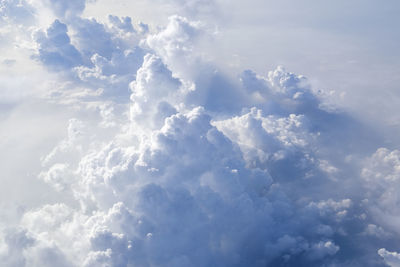 Low angle view of cloudy sky