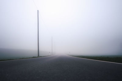 Road in the fog