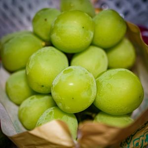 High angle view of fruits in market