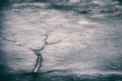 Full frame shot of wet snow