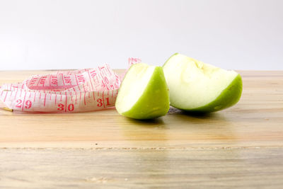 Close-up of fruits on table