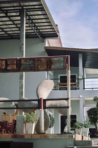 Low angle view of building against sky