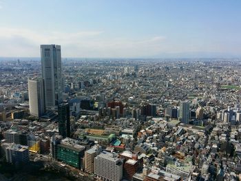 High angle view of cityscape