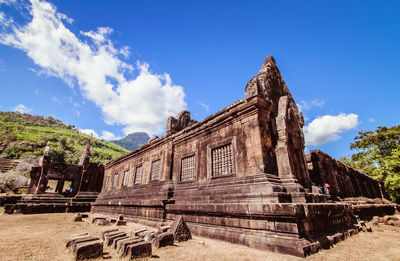 View of temple against cloudy sky