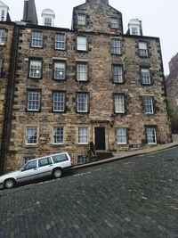 Low angle view of building against sky