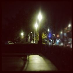 Street light at night