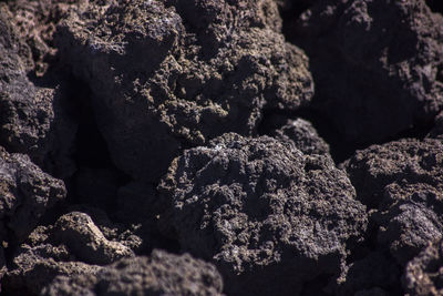 Full frame shot of lava rocks