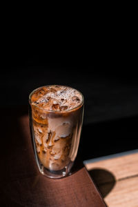 Close-up of coffee on table