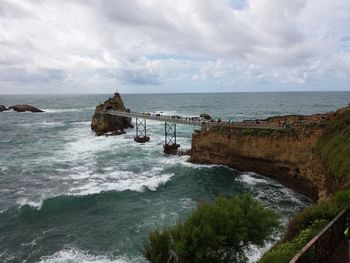 Scenic view of sea against sky