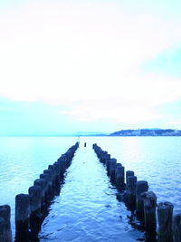 Scenic view of sea against sky