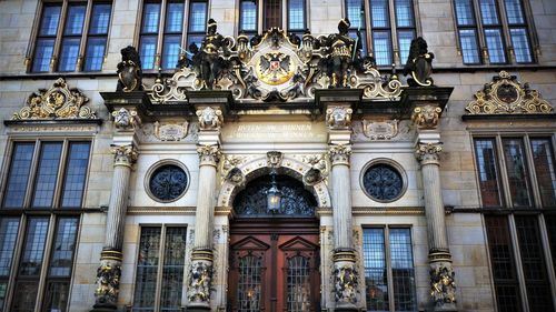 Low angle view of historical building
