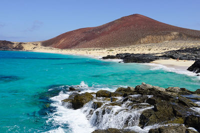 Playa in la graciosa, lanzarote