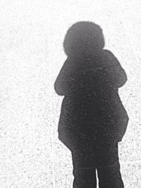 Shadow of person on wall