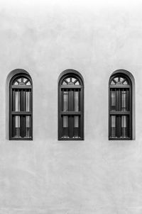 Building against sky during winter