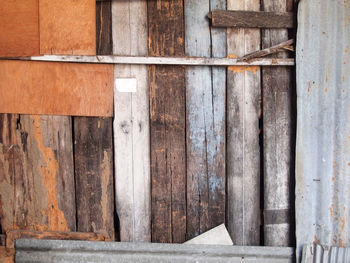 Full frame shot of wooden door