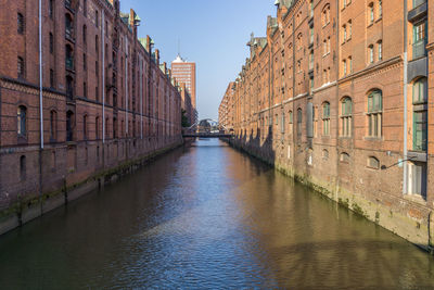 Canal along buildings