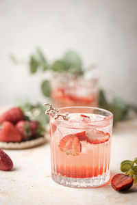 Close-up of drink on table