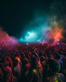 Crowd at music concert