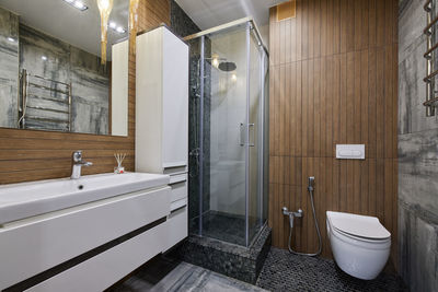 Interior of bathroom