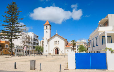 Parish church of armação de pêra, church of our lady of the navigators, algarve, portugal