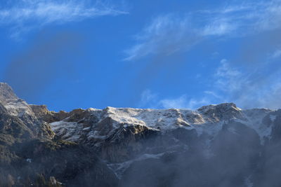 Scenic view of rocky mountains against sky