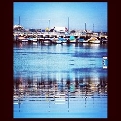 Boats in harbor