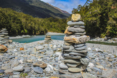 Stack of stones in water