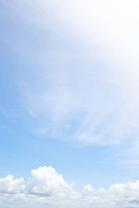 Low angle view of clouds in sky