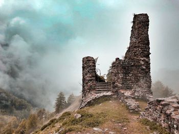 Old ruins against sky