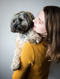 Woman with dog