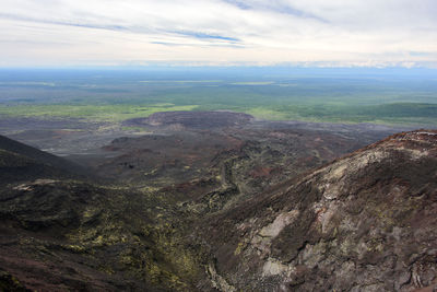 Aerial view of landscape against sky