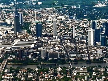 High angle view of cityscape