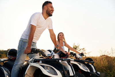 Atv Man Woman