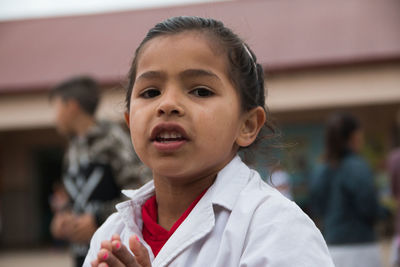 Close-up portrait of girl