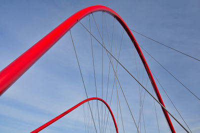 Low angle view of bridge against sky