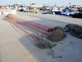 Fishing net on beach