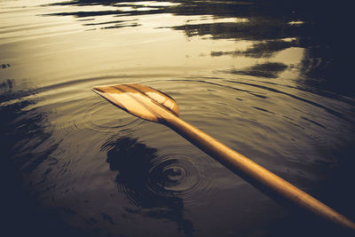 High angle view of rippled water in lake