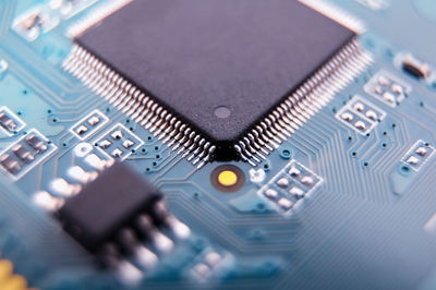 Close-up of computer chip