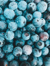 Full frame shot of blueberries