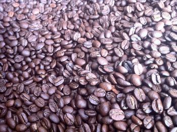 Full frame shot of coffee beans