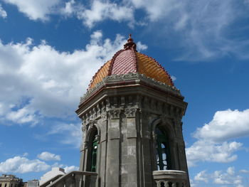 Low angle view of building against sky