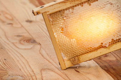 Close-up of bread on table