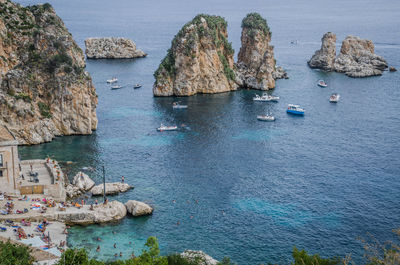 Panoramic view of sea against sky